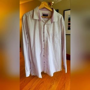 Johnston & Murphy button up dress shirt 100% cotton XXL. Killer design.